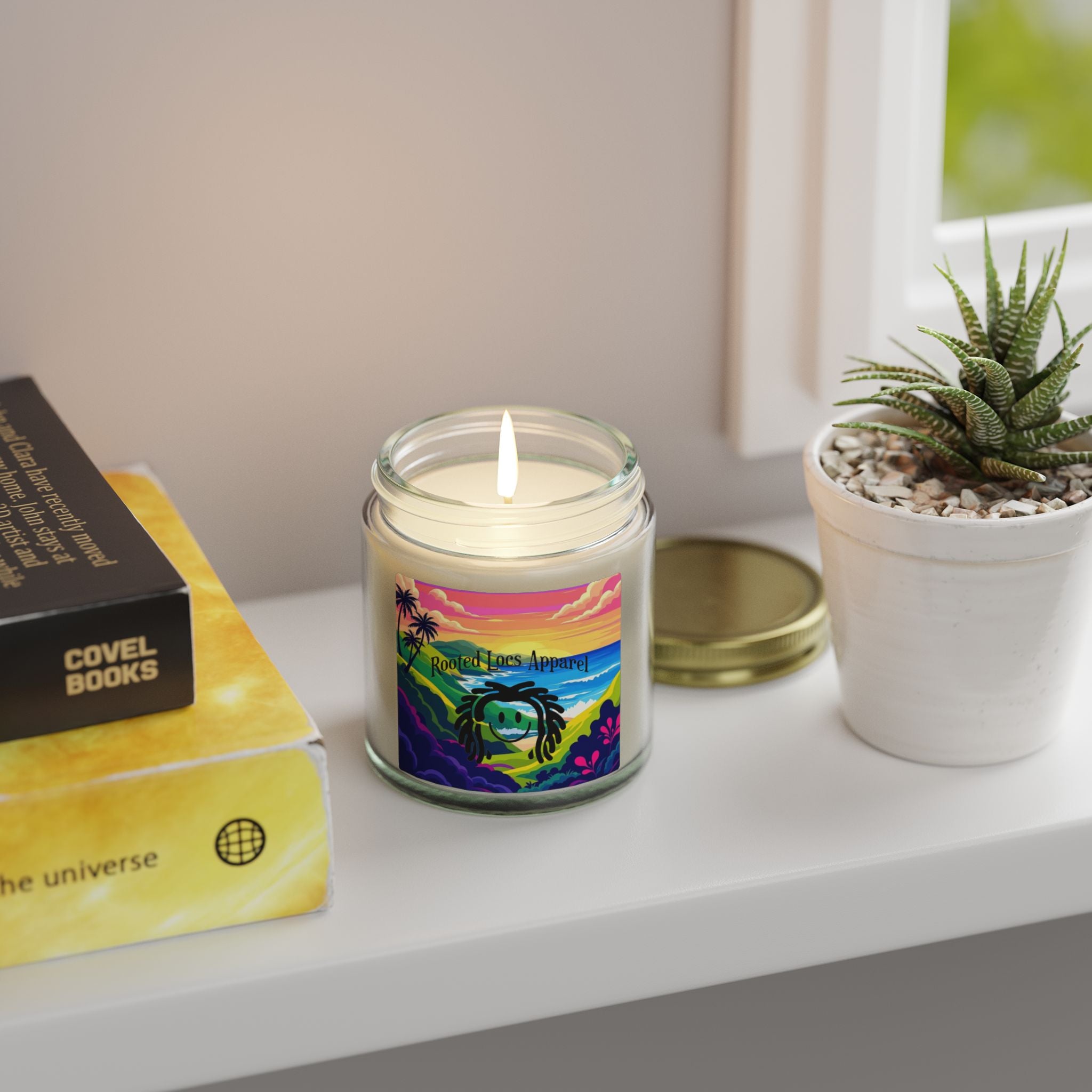 Coconut Apricot Scented Candle — Tropical Sunset 4oz & 9oz