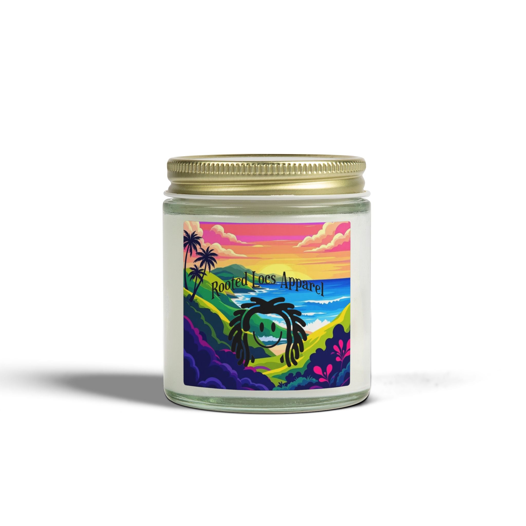 Coconut Apricot Scented Candle — Tropical Sunset 4oz & 9oz