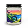 Scented Candle Gift Set with Matches & Wick Trimmer — Tropical Sunset Dreadlock Logo