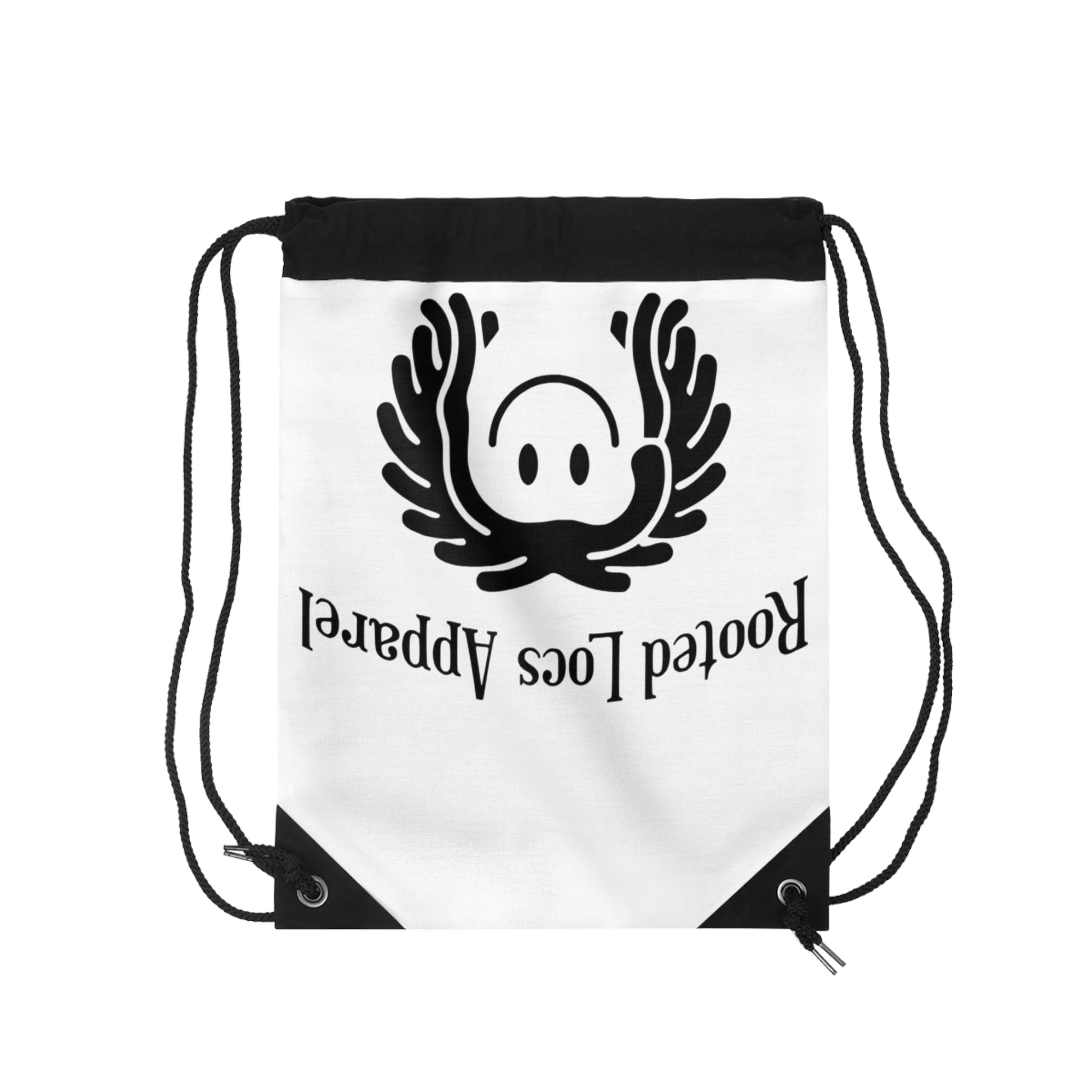 Rooted Locs Apparel Drawstring Bag — Smiley Dreadlocks Gym Sack